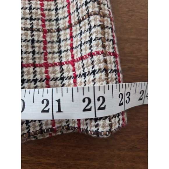 Ann Taylor Loft Houndstooth Wool Blend Pleated Mini‎ Skirt Women's 8p Preppy - Picture 13 of 15
